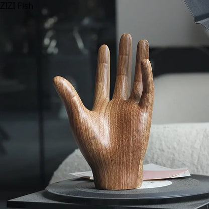 Decorbites™ Handflächenskulptur aus Harz Dekorationshandwerk Charakterstatue Raumdekoration