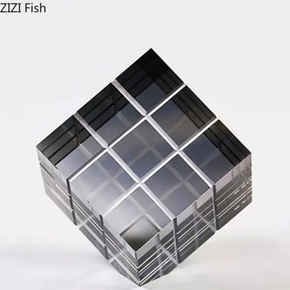 DecorBites™ Crystal Magic Cube Desk Ornament Sculpture DecorationCrafts