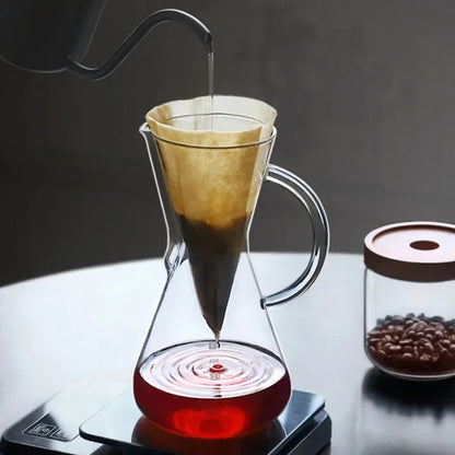 DecorBites™ Barista Kettle Pot Coffee Strainer Pitcher Set for Cafe and Home