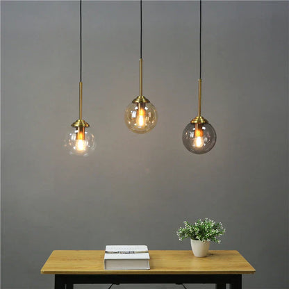 Decorbites™ Glas-Kugeln-Wandlampen LED Vintage Spiegel Nachttisch Schlafzimmerleuchte Modern Nordischer Stil