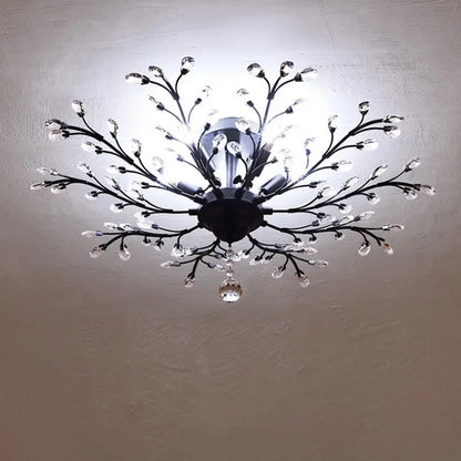 Decorbites™ Kristallbaum-Lüster Deckenleuchte für das Schlafzimmer mit LED E14 Glühbirnen