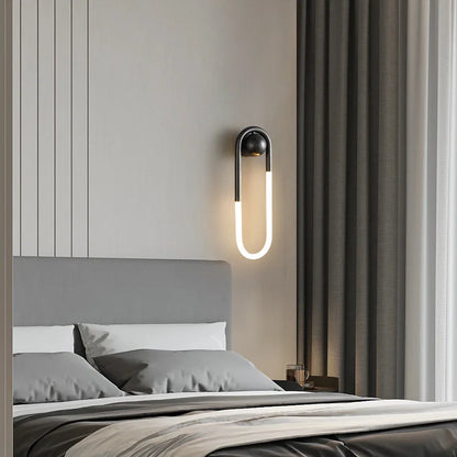 Decorbites™ Ellipse Wandlampen: Gold Schwarz Kupfer Weiß, 3-Farben-Dimmung