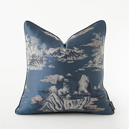 DecorBites™ Dragonfly Insects Embroidery Cushion Cover - Quaint & Elegant Style Pillow Case