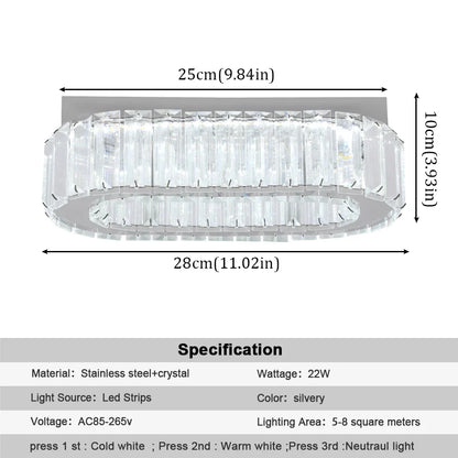Decorbites™ Kristall-Deckenleuchter: Moderne LED-Beleuchtung mit Fernbedienung zum Dimmen für luxuriöse Einrichtung des Zuhauses