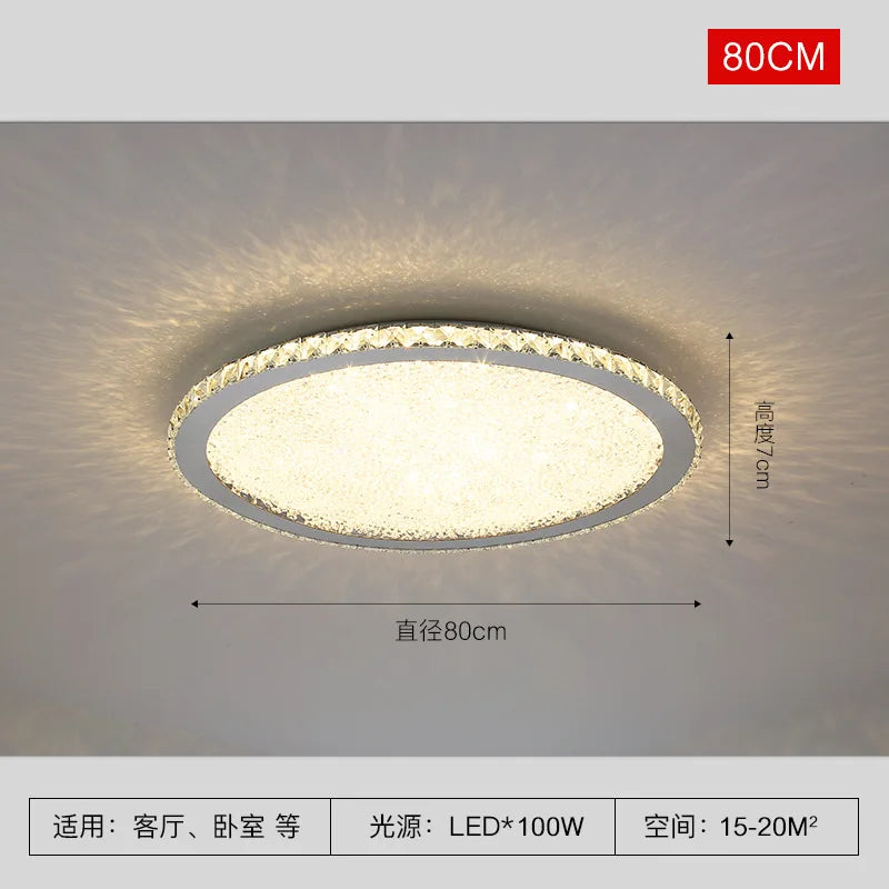 Decorbites™ Kristall-Runder LED-Deckenleuchter - Moderne Edelstahlleuchte