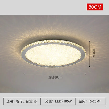 Decorbites™ Kristall-Runder LED-Deckenleuchter - Moderne Edelstahlleuchte