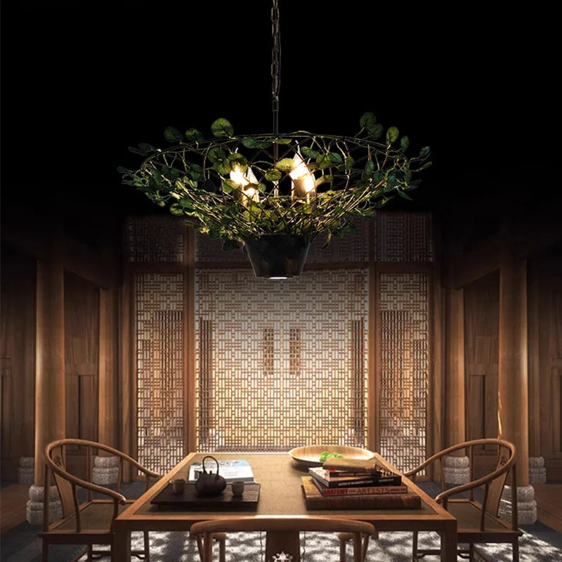 Decorbites™ Industrielles Barbecue-Restaurant-Pflanzenlicht – Dekorative Pendelleuchte für runden Tisch