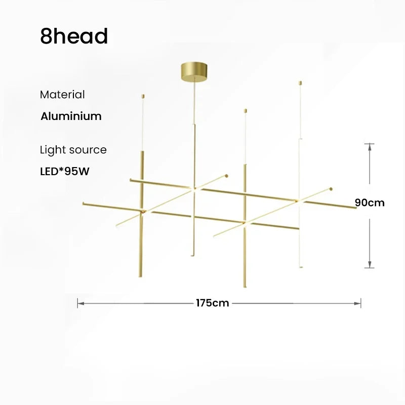 Italian Linear Ceiling Chandelier