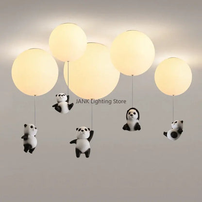 Decorbites™ Kinder-Karikatur-Panda-Eisbär-Deckenleuchte für Jungen- und Mädchen-Schlafzimmer
