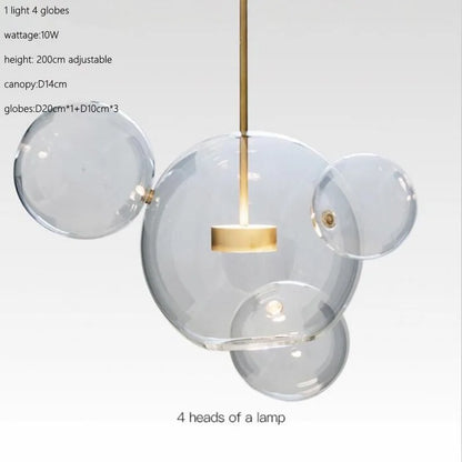 Decorbites™ Glas-Blase-Ball-LED-Kronleuchter Mickey-Licht für moderne Innenräume