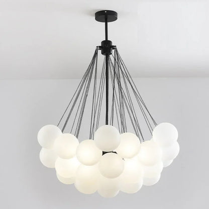 Decorbites™ Glasleuchter: Nordischer 19/37 Kugel-LED-Licht, Schwarzgold-Hängeleuchte für die Hausdekoration