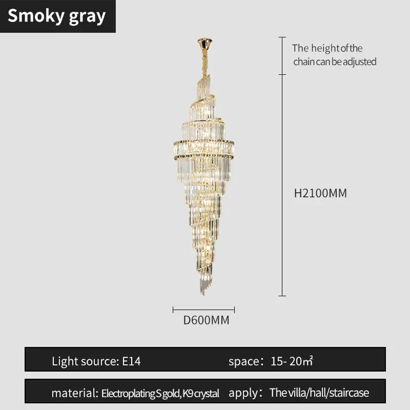 Deluxe Crystal Pendant Chandelier