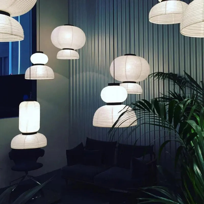 Decorbites™ Japanische Reispapier-Lampe: Vintage Wabi-Sabi-Design für Zen-Raum