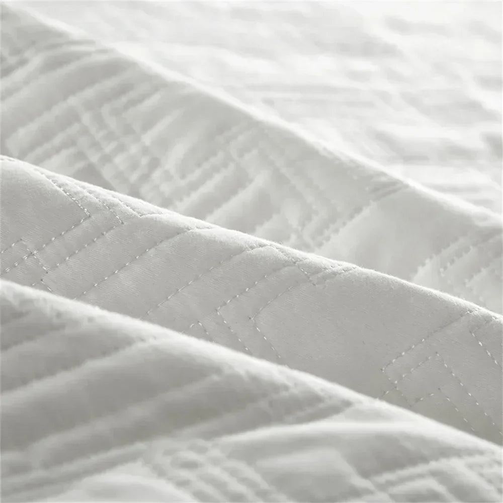 Decorbites™ Baumwoll-Tagesdecke-Bettüberwurf-Set mit dicker Steppung für luxuriöse Bettwäsche