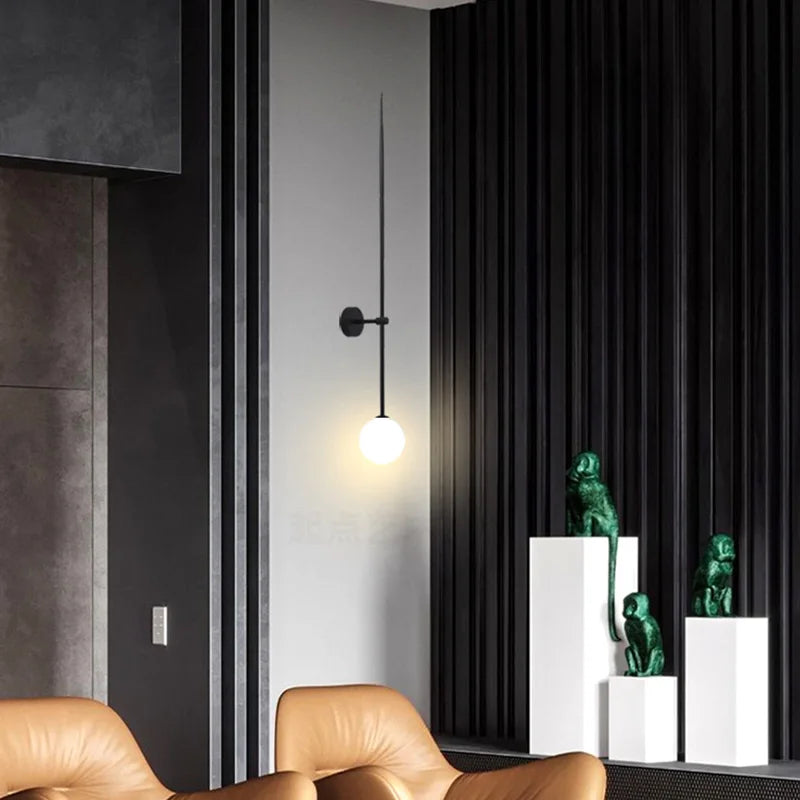 Decorbites™ Glas-Kugeln-LED-Wandleuchten für Zuhause Wohnzimmer Schlafzimmer Bar Treppenbeleuchtung