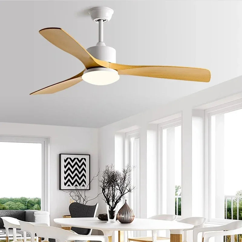 Decorbites™ 3-Blatt-Dachlüfter mit Gleichstrommotor, LED-Licht und Fernbedienung.