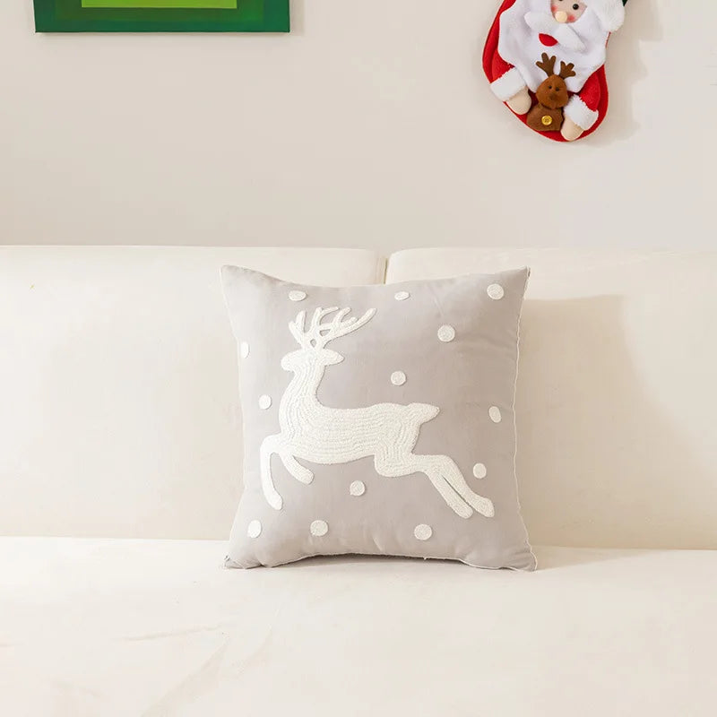 Decorbites™ gestickte Weihnachtskissenbezüge für festliche Dekoration