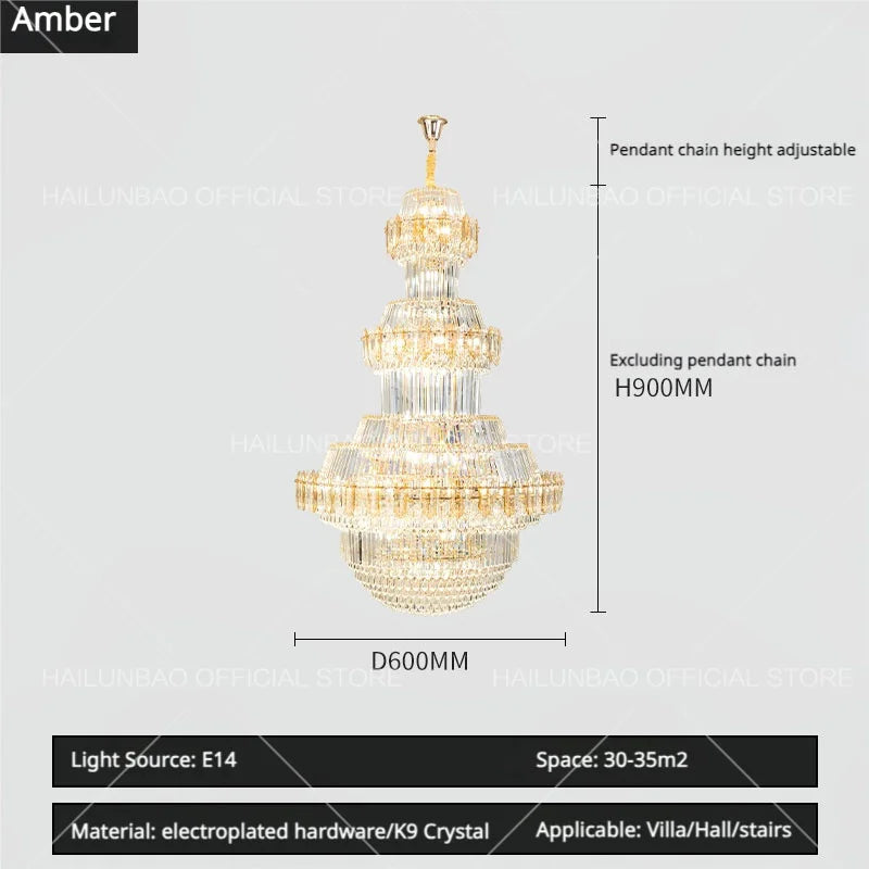 Decorbites™ Kristall-Leuchter: Villa High Wohnzimmer Luxusbeleuchtung