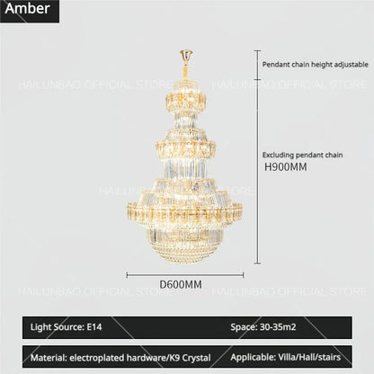 Decorbites™ Kristall-Leuchter: Villa High Wohnzimmer Luxusbeleuchtung