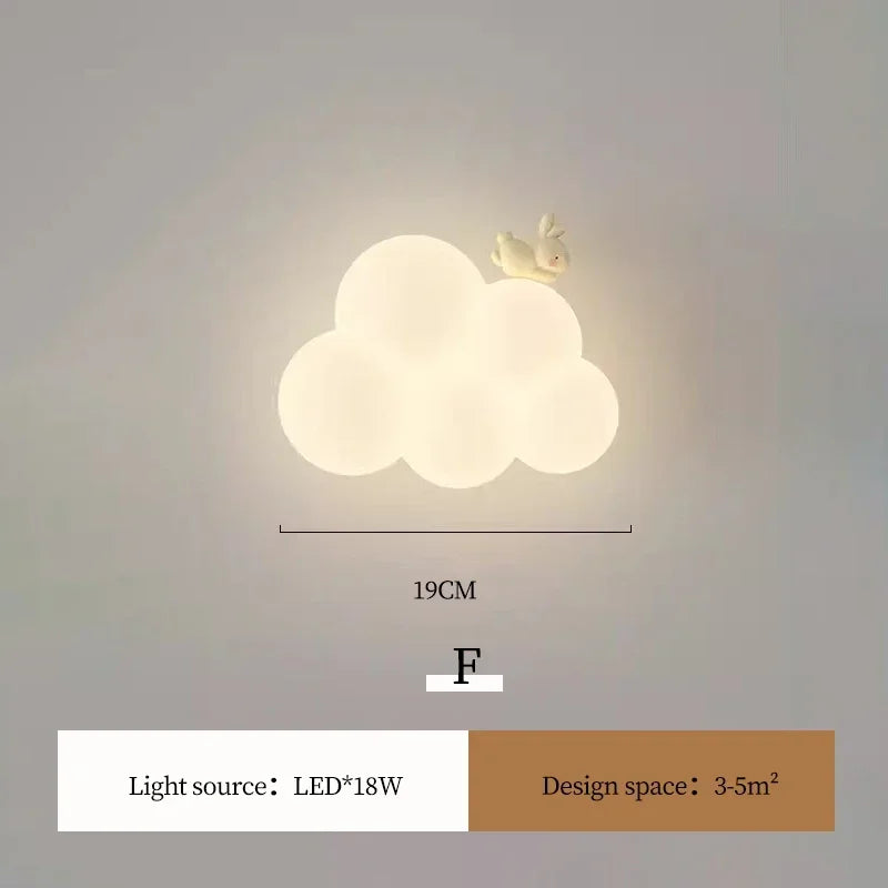 Decorbites™ Kinderzimmer LED-Tier-Wandlampen - Affe Hase Wolke Design