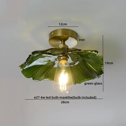 Decorbites™ Grünes Glas Kupfer Deckenleuchte Balkon Küche Moderne LED Lampe