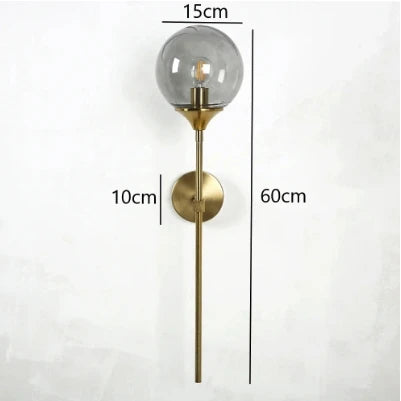 Gold Glass Kitchen Lamp