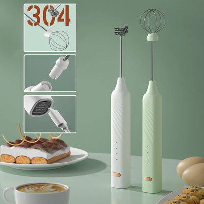 Decorbites™ Elektrischer Milchaufschäumer 3 Geschwindigkeiten Kaffeemixer Eierbesen Schaummacher
