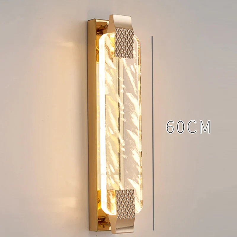 Decorbites™ Kristall-Wandleuchte für Wohnzimmer-TV-Hintergrund, Lichtluxus-Schlafzimmer-Nachttisch, Villa-Treppe