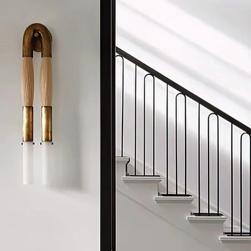 Decorbites™ Designer Quasten U-förmige Wandlampe - Gold/Silber/Schwarzes Metall - Hotel Wohnen Korridor