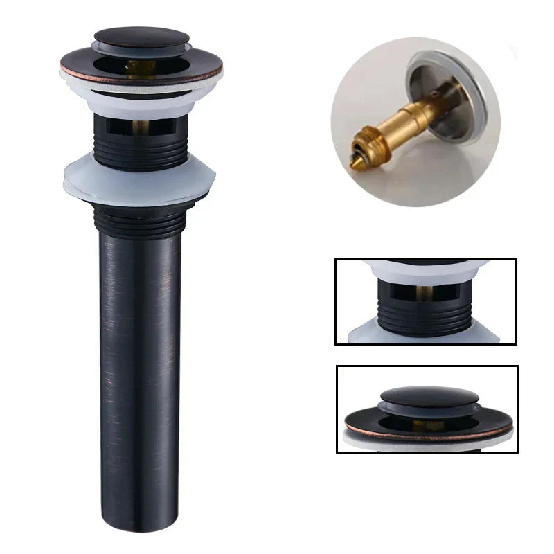 Gold Round Pop-up Drain