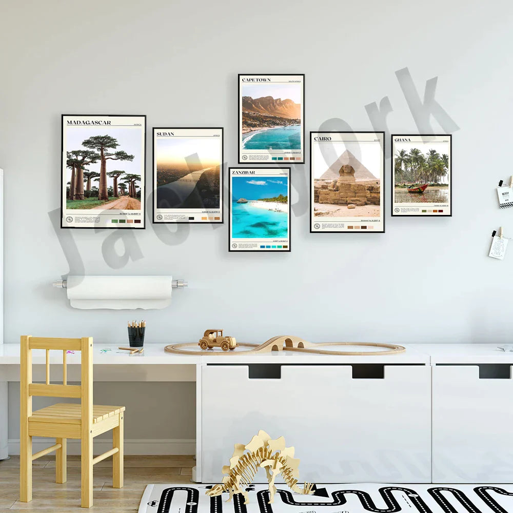 DecorBites™ Africa Landscape Posters Collection