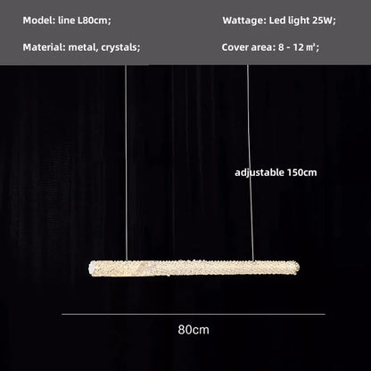 Decorbites™ Kristall-Hängeleuchte: Moderne dimmbare Kronleuchter für luxuriöses Wohnzimmer, Esszimmer, Schlafzimmer