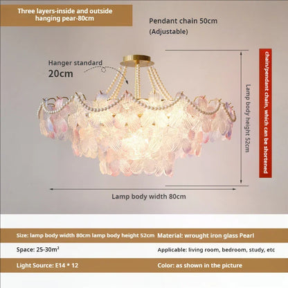 Decorbites™ Blattloser Kristall-Lüster: Moderne französische Beleuchtung für Wohnzimmer und Schlafzimmer
