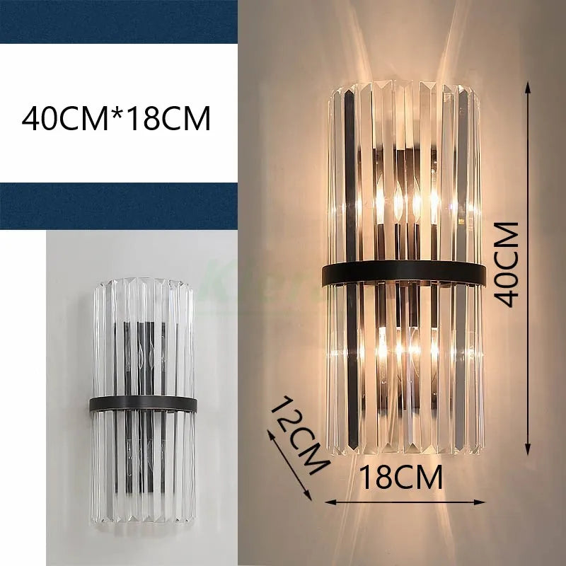 Decorbites™ Crystal-LED-Wandlampen: Moderne 40 cm Schlafzimmer-Wohnzimmer-Lampe