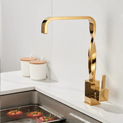 Gold Basin Mixer Faucet