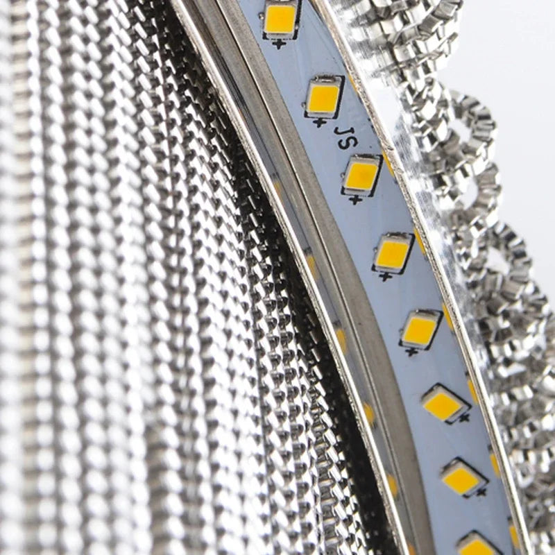 Gold Chain LED Chandelier