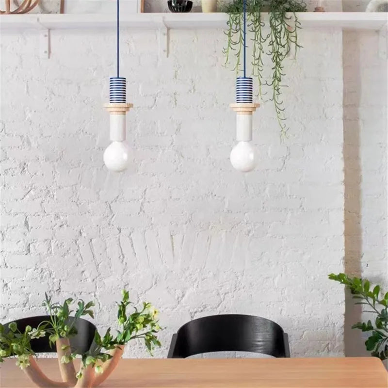 Decorbites™ LED Holz-Hängeleuchte: Nordisches Design, Kawaii-Schlafzimmer-Dekorleuchte