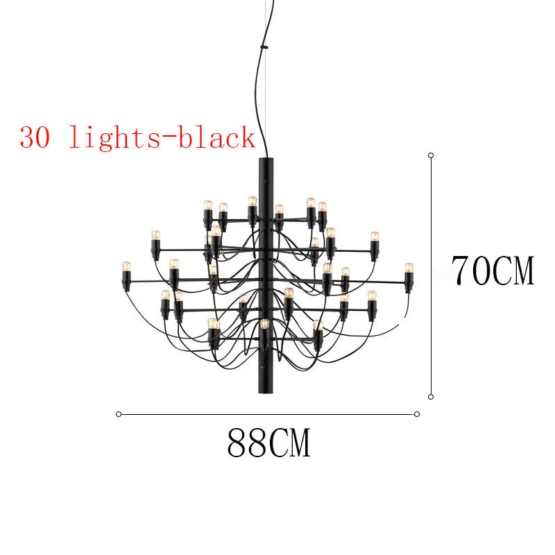 Decorbites™ LED-Kerzen-Lüster: Elegantes italienisches Design-Pendant-Licht für die Heimdekoration