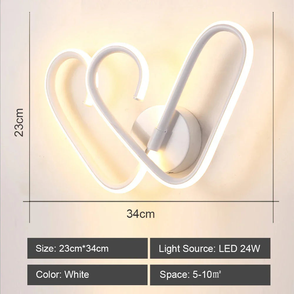Decorbites™ LED Wandarmatur aus Acryl für Schlafzimmer und Flur, Stil einer Kronleuchter