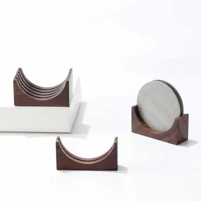 Decorbites™ Espressopuck-Siebständer, Walnusshalter für 51/53/58 mm Portafilter-Puck-Sieb