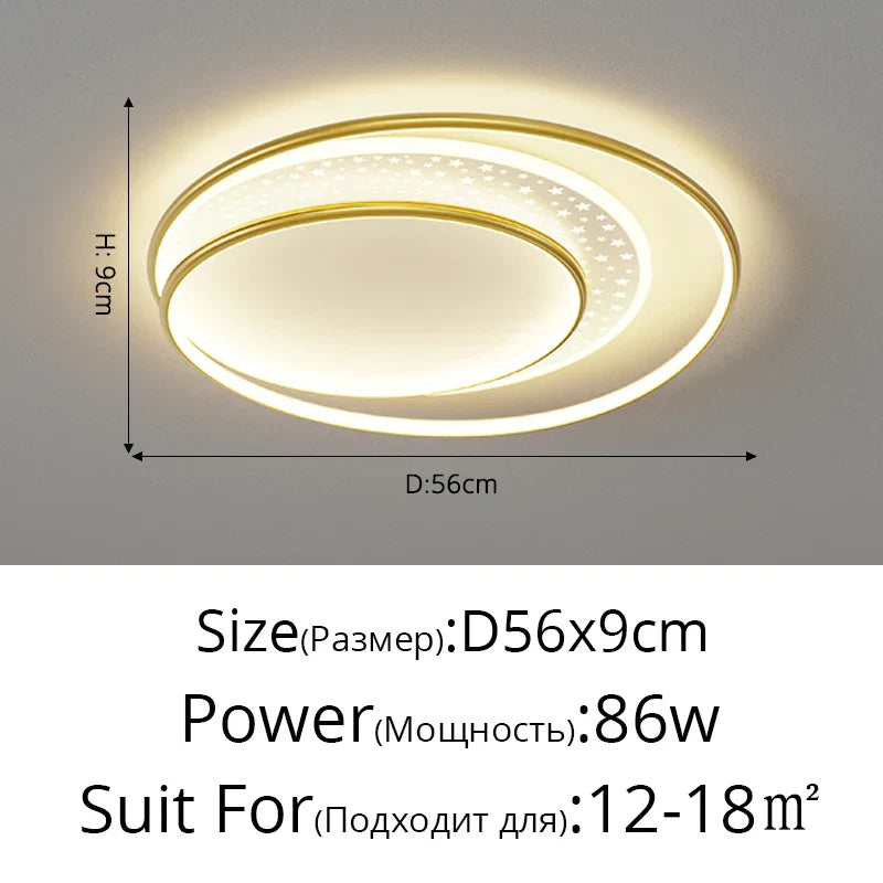Gold Gray LED Chandelier