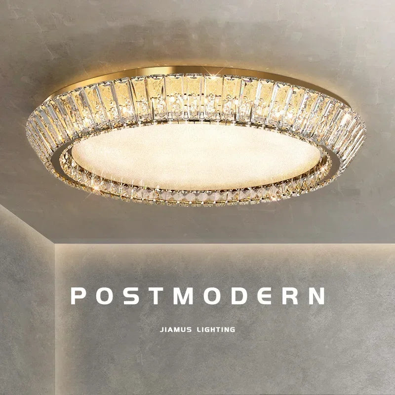 Decorbites™ Gold-Kristallglas-LED-Deckenleuchte für Ess- und Wohnzimmer