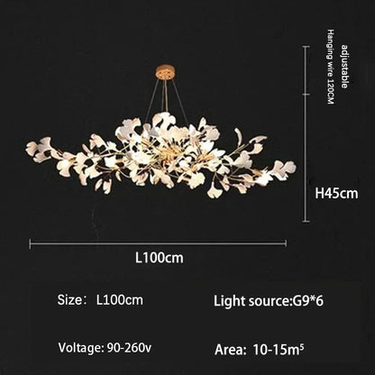 Decorbites™ Ginkgo-Blatt-LED-Deckenleuchter - Modernes nordisches Design für die Hausdekoration