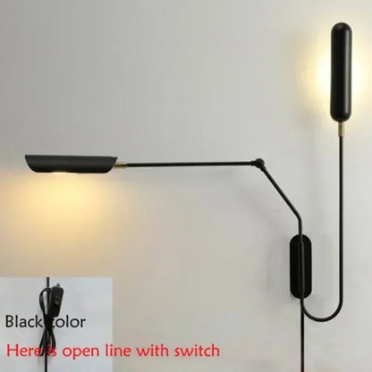 Decorbites™ verstellbare Vintage-Wandleuchte für das Bettenlesen mit flexibler Langarm