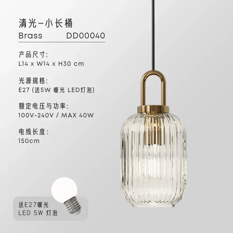 Decorbites™ Glas-Hängeleuchten LED E27 Retro Luxus-Hängearmaturen für Esszimmer