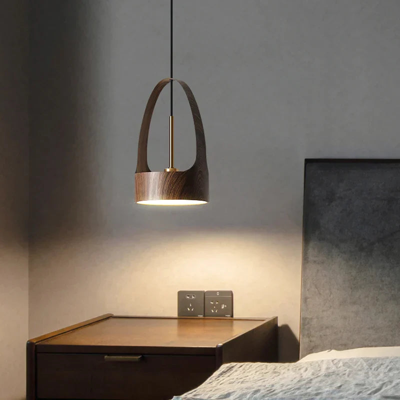 Decorbites™ LED-Holzmaserung-Kronleuchter für Ambiente im Esszimmer, Wohnzimmer und Schlafzimmer