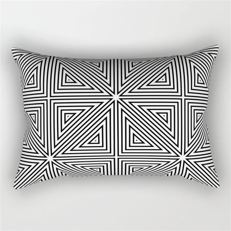 Decorbites™ Geometrisches Wellenlinien-Taljen-Kissenbezug-Set