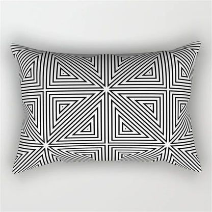Decorbites™ Geometrisches Wellenlinien-Taljen-Kissenbezug-Set
