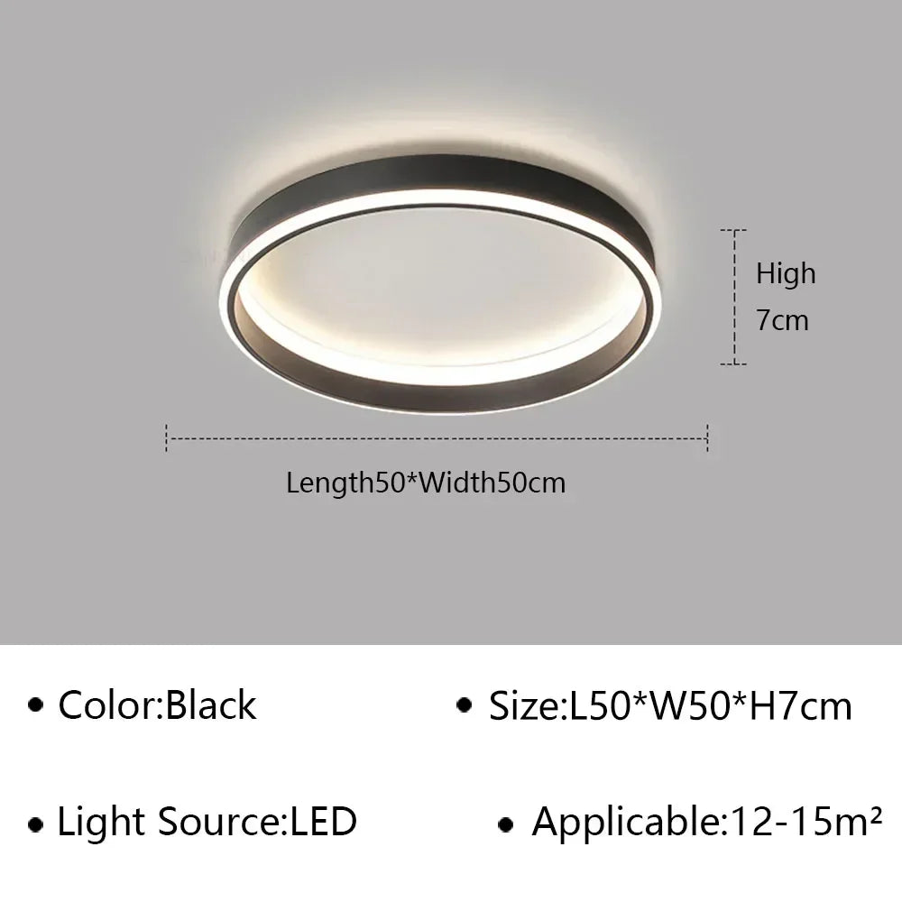 DecorBites™ Geometric LED Ceiling Lamp Chandelier for Living Dining Room Study Bedroom Aisle Balcony