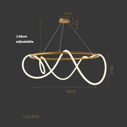 Decorbites™ Lines Kronleuchter: Moderne Designer-Beleuchtung für Wohnzimmer, Esszimmer und Bar